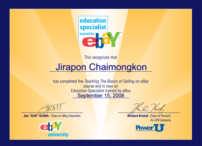 ebay Certificate